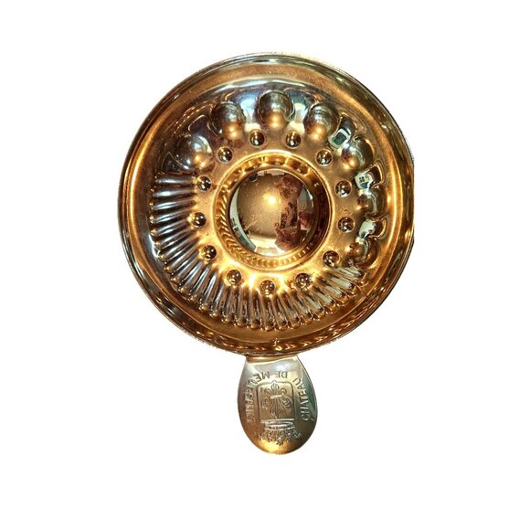 Sommeliers tasting cup A shallow Chateau De Meupsault, silver tastevin tradition - Picture 5 of 15